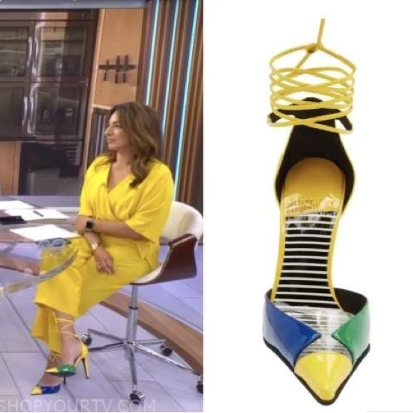 New NIB Jeffrey Campbell Ovio Ankle Strap Pointed Toe Pump 6 - Picture 2 of 8